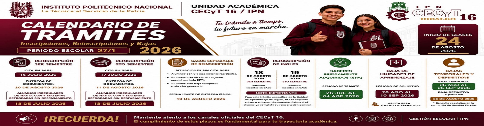 Tramites Gestión Escolar 2026